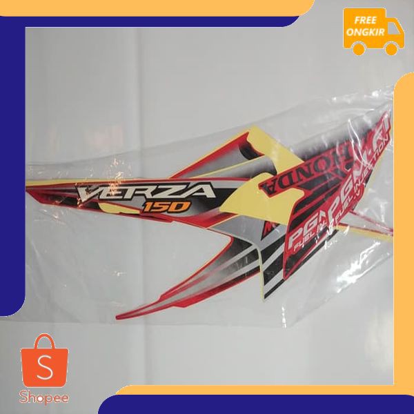 Stiker Bodi & Lis Body & Striping Verza 150 2013 Merah