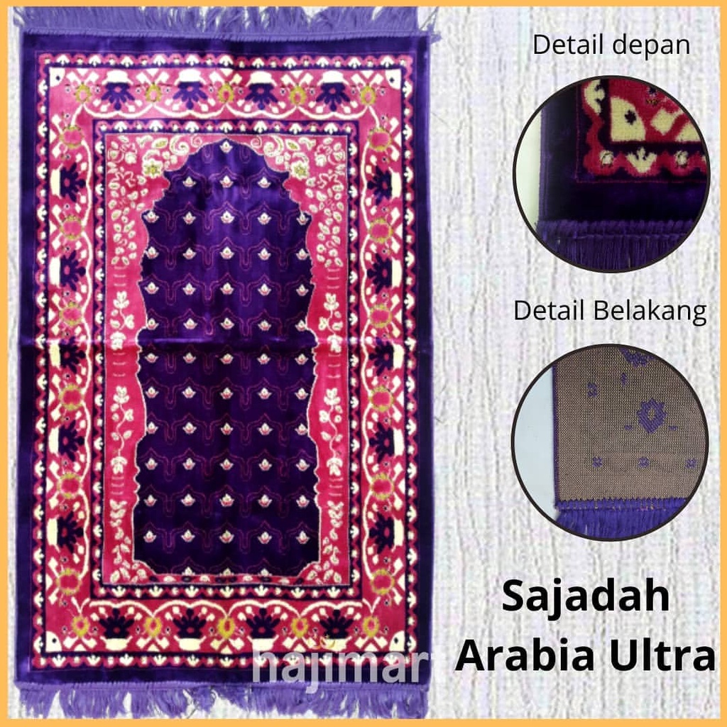 Sajadah Arabia Ultra/ Sajadah Bludru Tebal 120 x 69cm