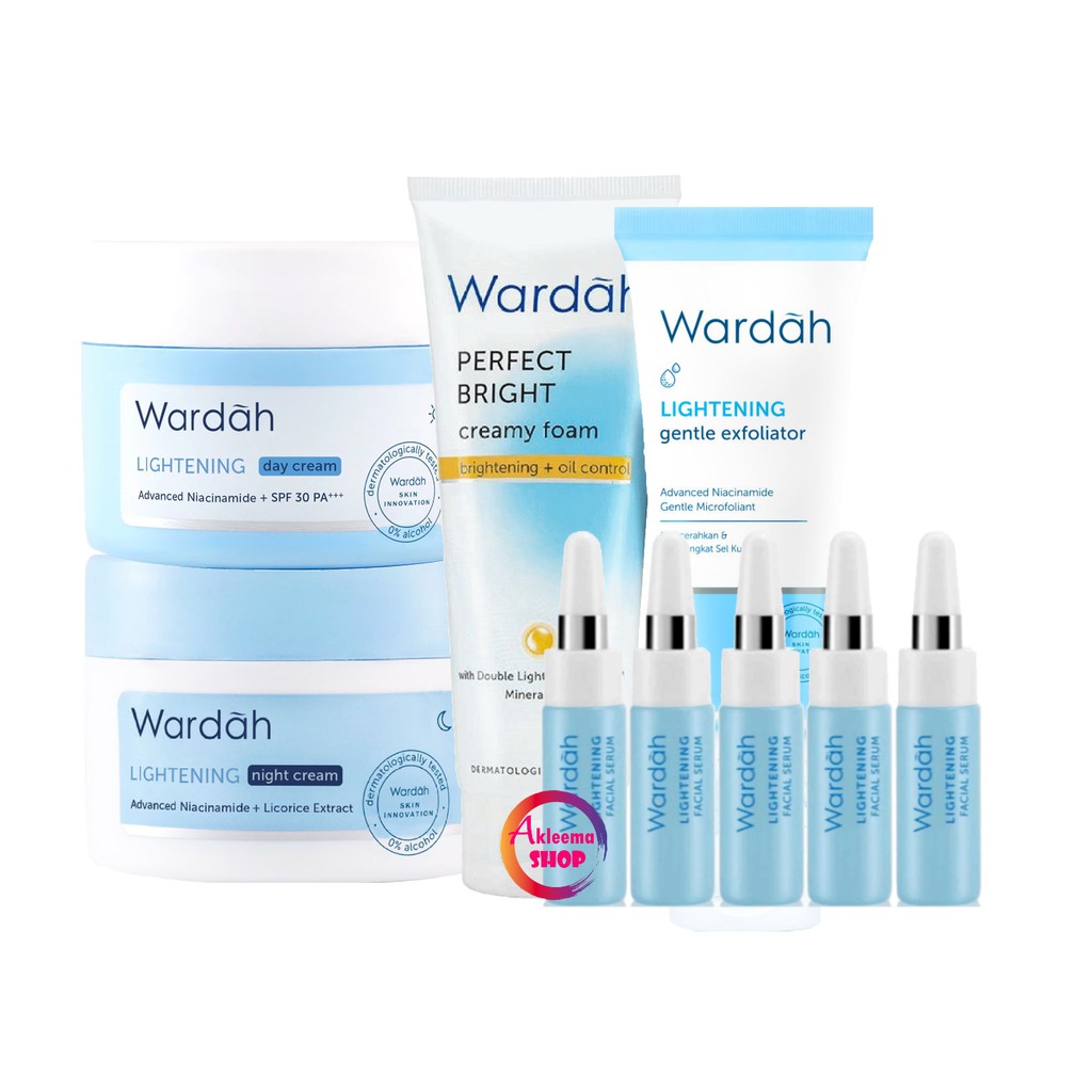 Wardah Paket Lightening Series 30 gr - Untuk Kulit Berminyak