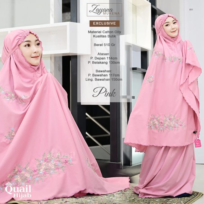 BEST SELLER Zayana mukena ori quail/mukena dewasa/katun/bordir