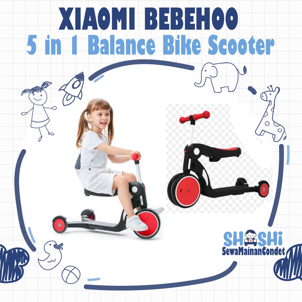 Sewa  Xiaomi Bebehoo 5in1 Balance Bike Scooter