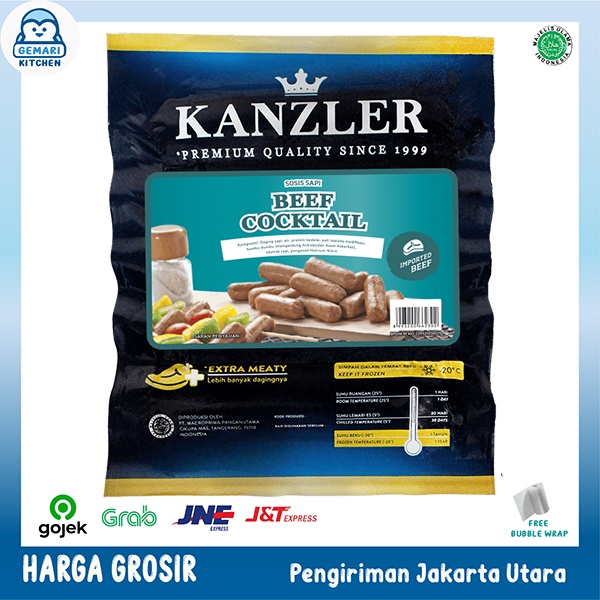 SOSIS KANZLER BEEF COCKTAIL 250 GRAM, 500 GRAM &amp; 1 KG