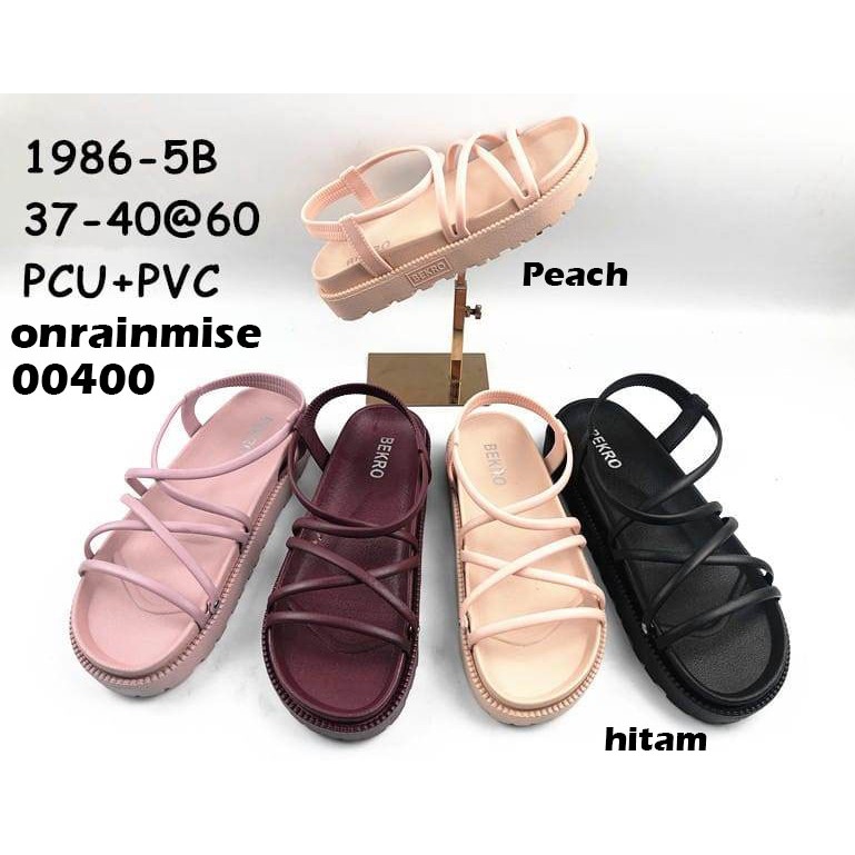 Sandal Jelly Wanita Tali Gladiator YM-1990, Bekro,Intara, Laluna New