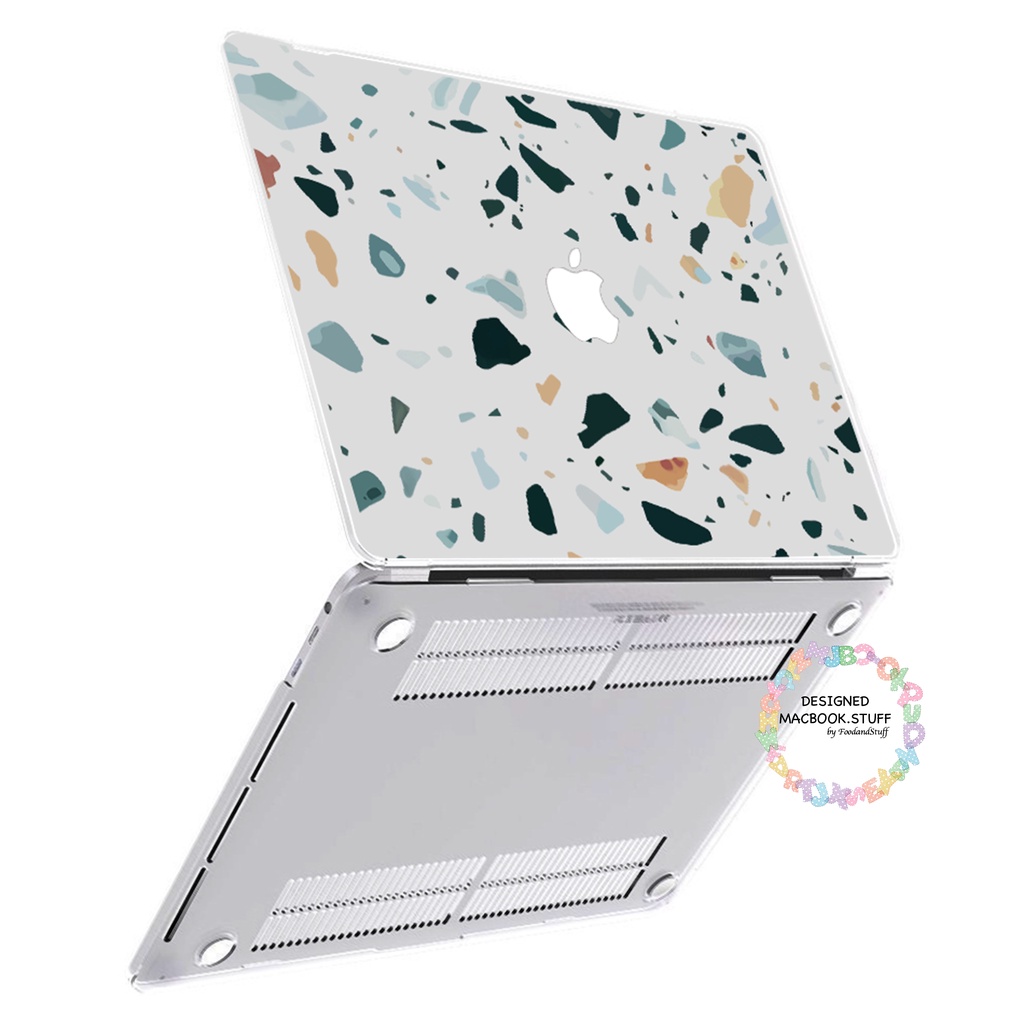 MACBOOK Case CUSTOM ABSTRACT ABSTRAK TERRAZZO GREENWICH DESIGN NEW AIR PRO RETINA 11 12 13 14 15 16 INCH NON /  WITH CD ROOM / TOUCHBAR / TOUCH ID / M1 2020 2021 2022