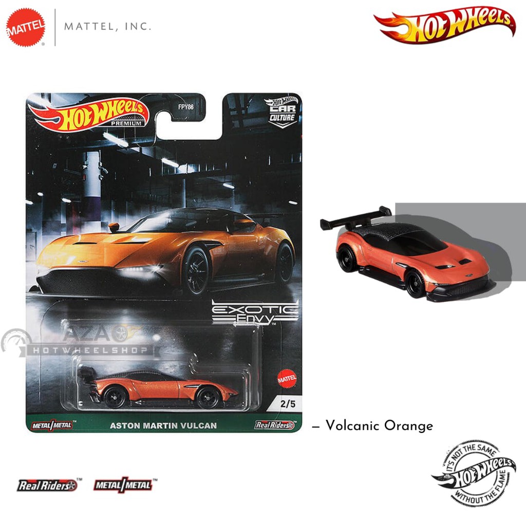 BEST SELLER | Diecast Hot Wheels ASTON MARTIN VULCAN Orange Exotic Envy Car Culture HW Hotwheels Pre