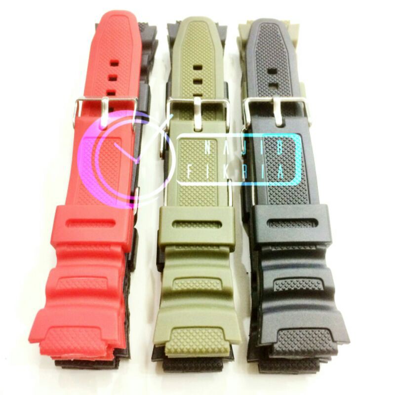 TALI JAM TANGAN CASIO AE 1000 AE 1100 AE 1200 DAN MODEL LAINNYA / TALI KARET JAM CASIO