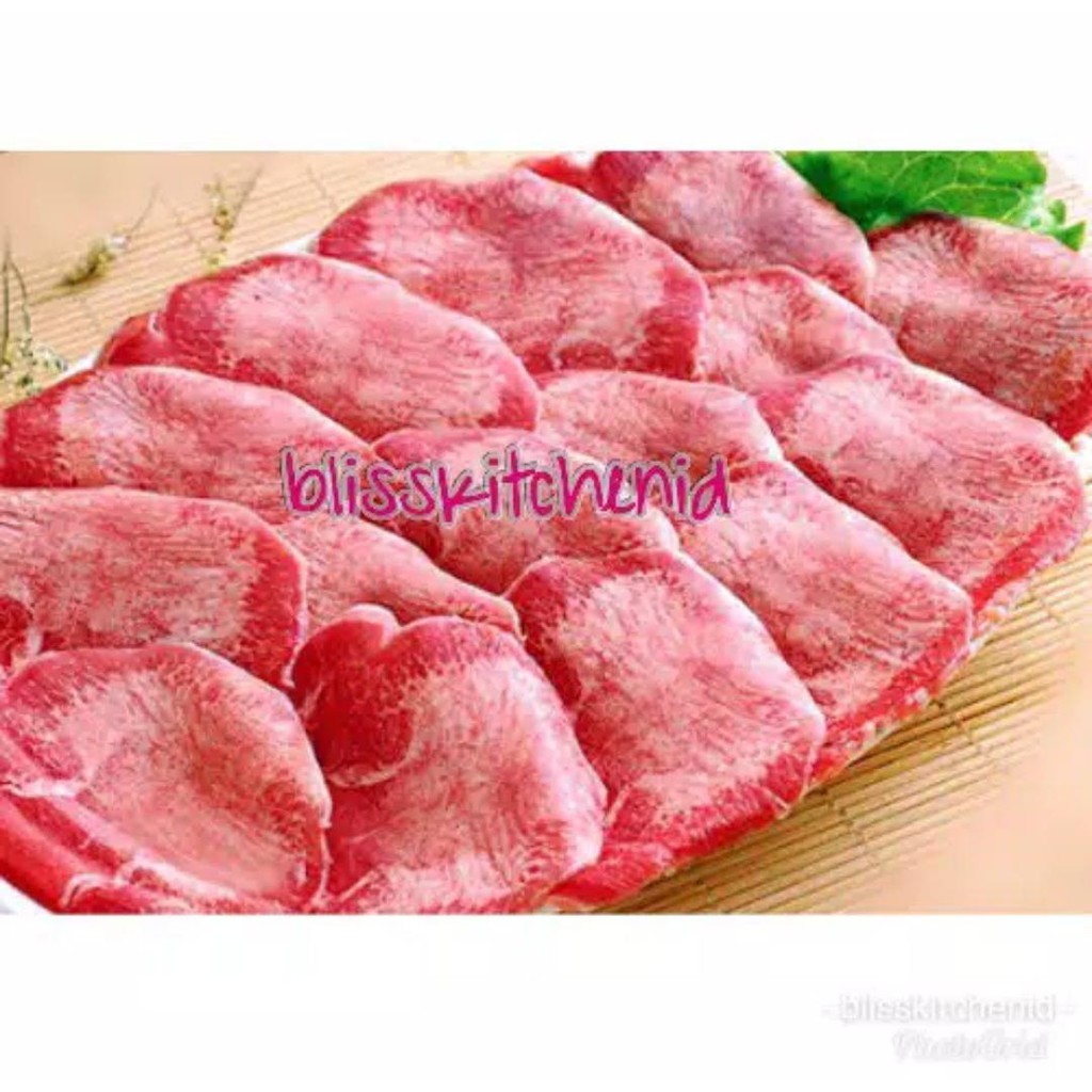 

Daging LIdah Sapi Slice AUS Impor / Ox Tongue Sliced / Gyutan 250gr