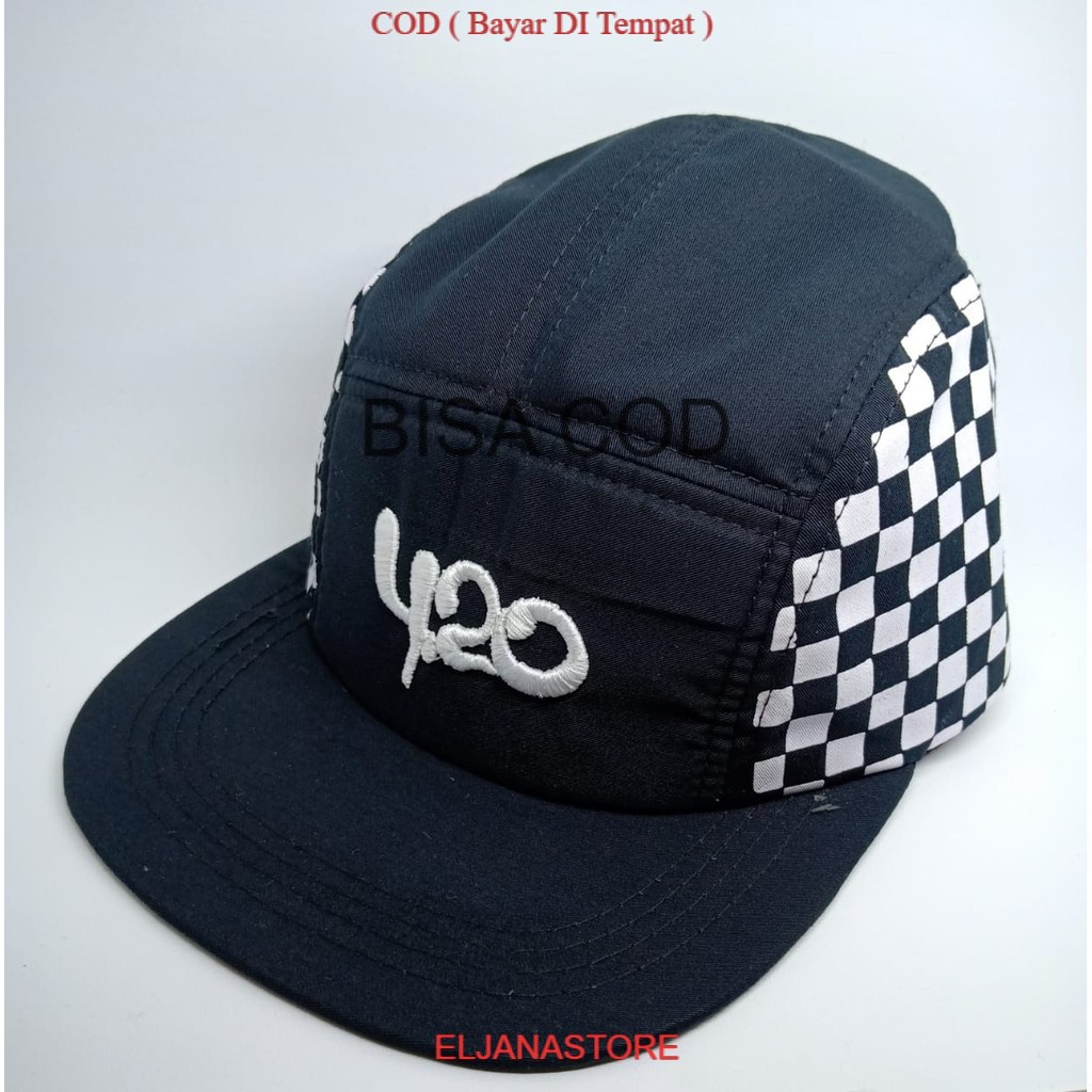 PROMO - COD Termurah Topi snapback 5 panel / topi hip-hop /topi catur / snapback catur / topi snacba