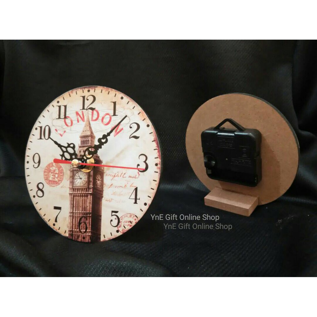 Jam Meja Kayu 07, Jam Dinding Antik, Jam Meja Klasik, Jam Vintage Jam Dinding Unik Murah