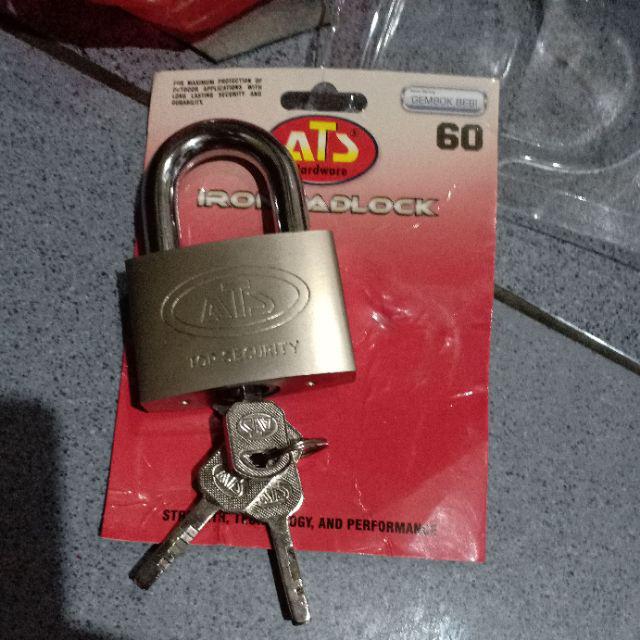 Kunci Gembok Ats 60 Mm/ Kuat / Tahan Lama/ Kunci Pagar
