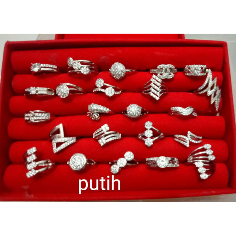 Paket usaha perhiasan 3 lusin(36 PC) cincin xuping wanita lapis emas u/Pedagang di Random