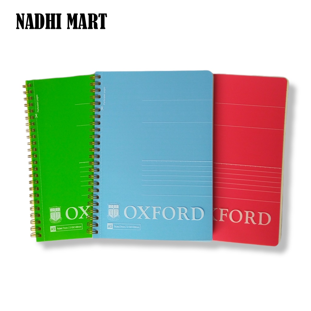 

BUKU NOTEBOOK SPIRAL A5 TEBAL / NB SPIRAL OXFORD A5 D86