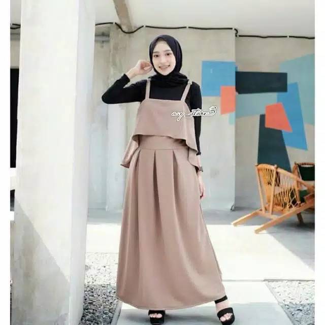 (PROMO 4 HARI )ROK LYRIN OVERALL LIRA JUMPSUIT LAYER OUTER PREMIUM MURAH