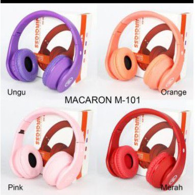 HEADPHONE BLUETOOTH WARNA MACARON SUPER BASS ORIGINAL