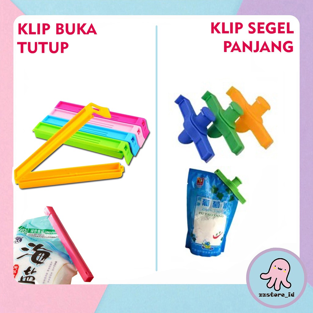 Clip Food Penjepit Plastik Klip / Klip Segel Plastik Food Sealer Segel Multifungsi