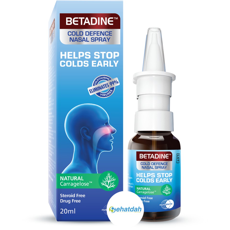 Betadine Cold Defense Adult Nasal Spray  (Dewasa) 20 ml