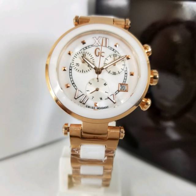 Jam Tangan Guess Collection GC Y05009M7 Keramik Original Include Box Ori GC