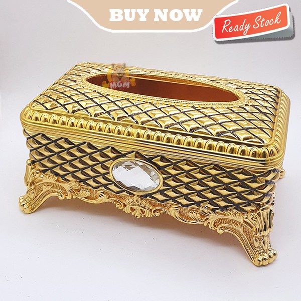 LUXURY Metal Klasik Tempat kotak tisu Tissue Box Classic BIG Diamond