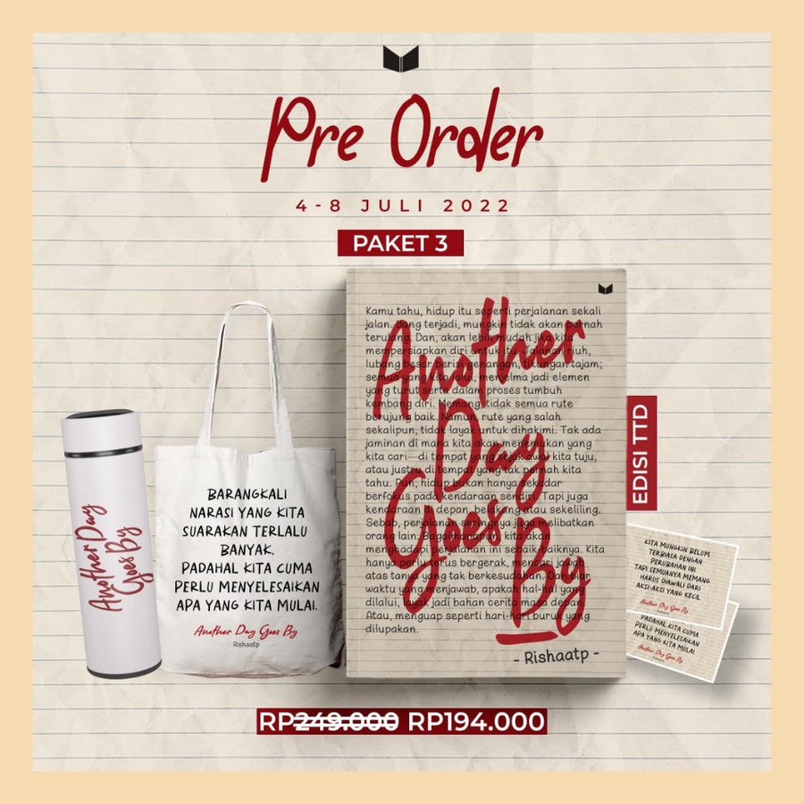 Novel Another Day Goes By + TTD - Rishaatp