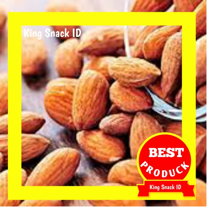 

1KG KACANG ALMOND MENTAH KUPAS UTUH / NATURAL RAW ALMON BLUE DIAMOND / kacang almon mentah premium almon mentah utuh untuk susu