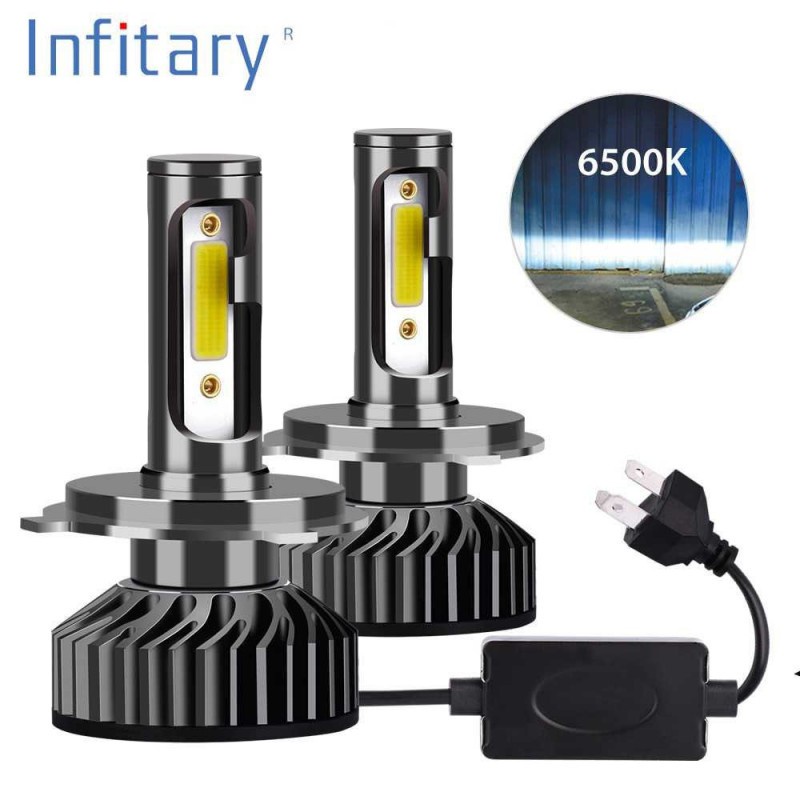 Lampu Mobil Headlight Car HI Low Beam Bulb LED COB H4 72W 8000LM Superbright white