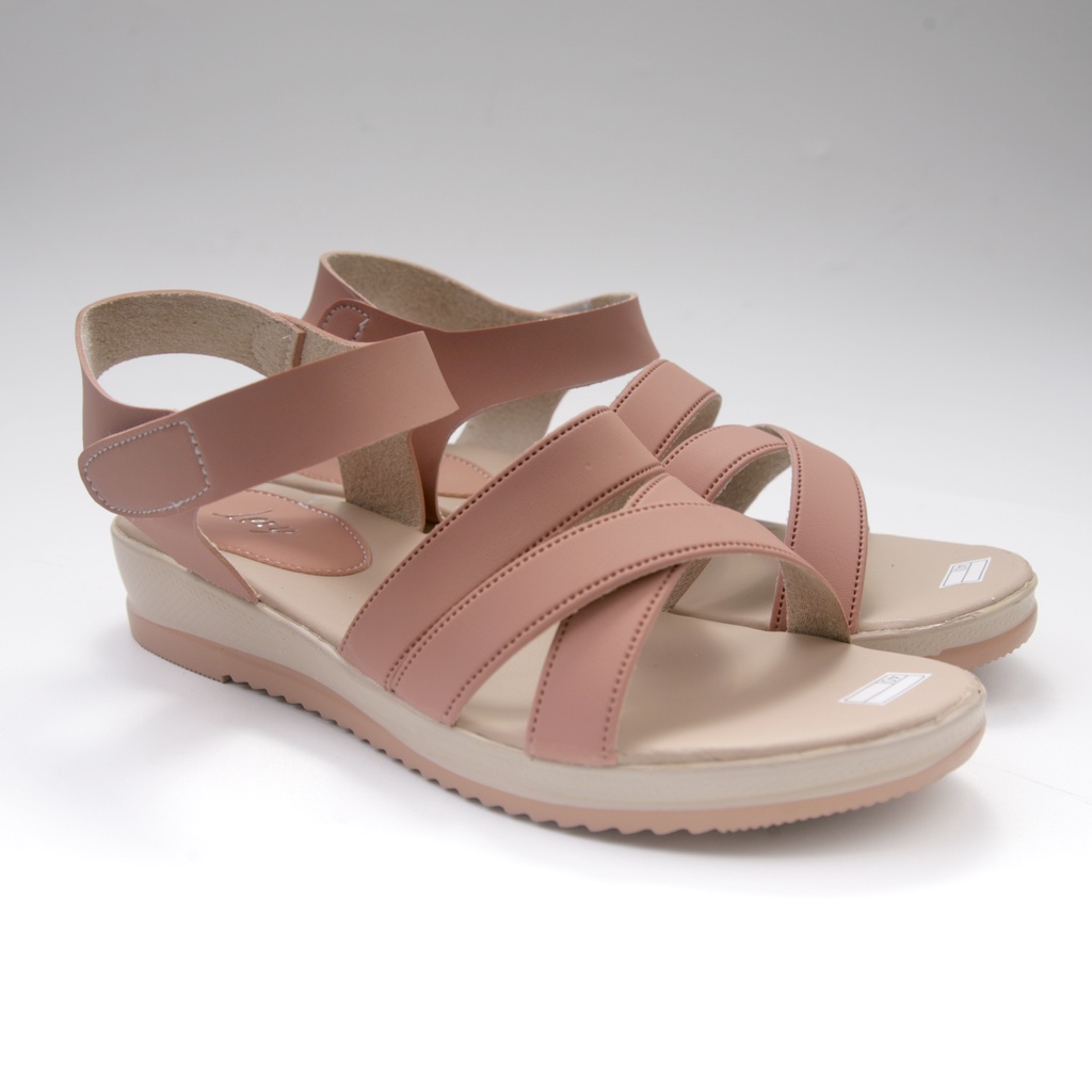 Lexy FREYA Sandal Wanita Wedges Tali Silang Line 10