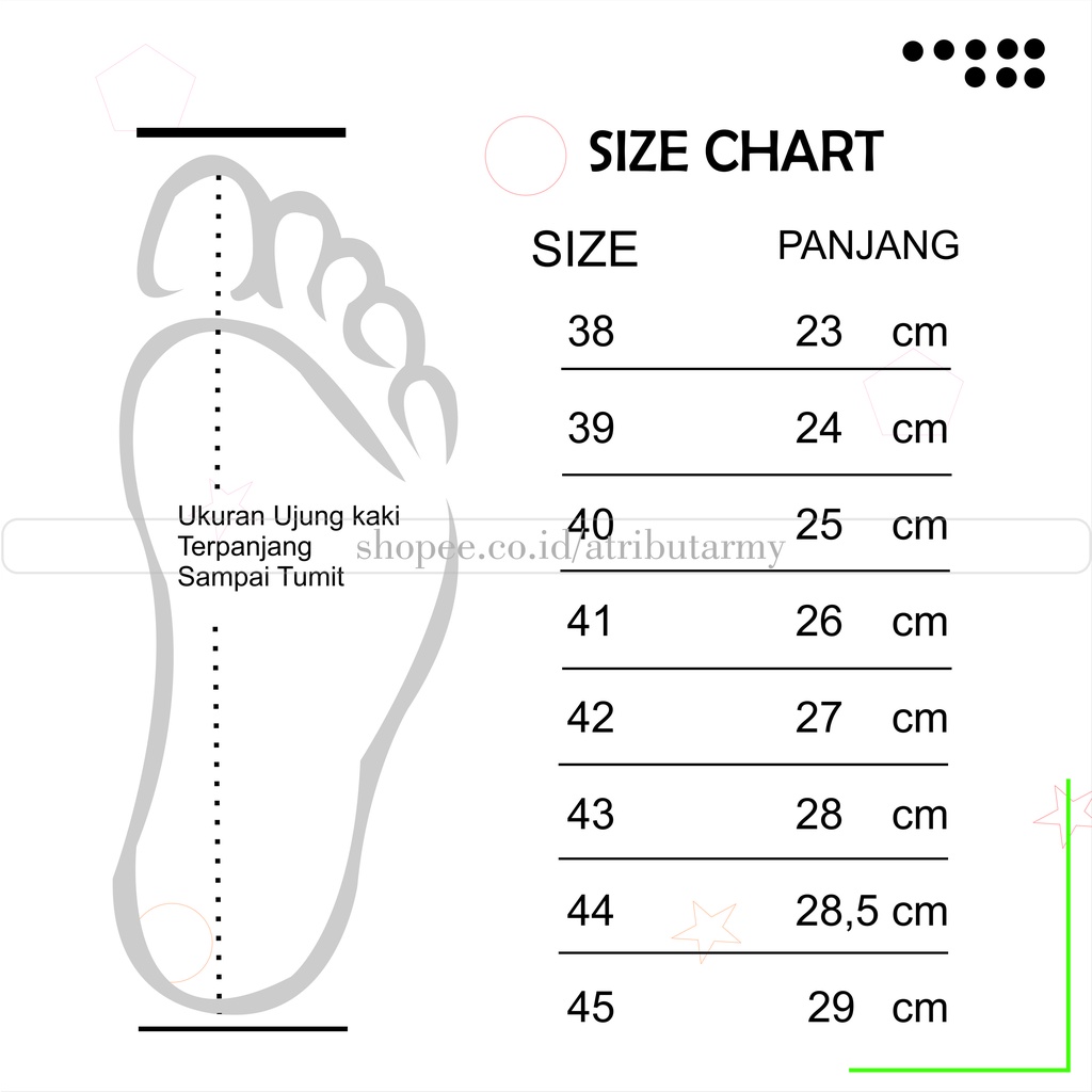 Sepatu PDH Pendek 01 TNI Dinas PDH TNI AD AL AU Pria POLRI Security Satpam Polisi Sepatu Kerja - DT01