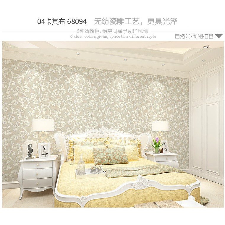 AKN88 - Wallpaper 3D Motif Europian Style Ukuran 53cmx10m