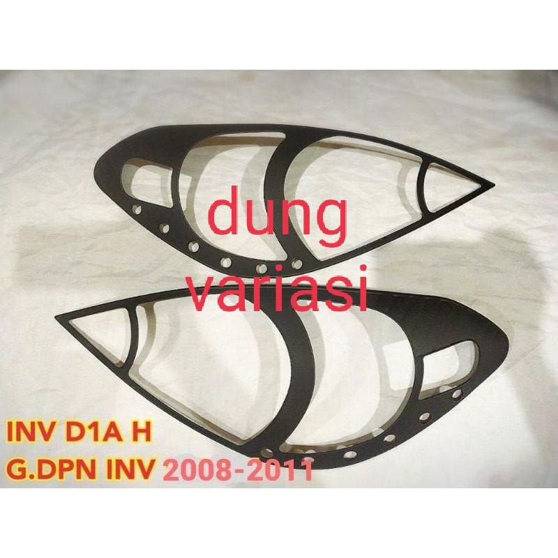 garnish lampu depan innova lama 2008-2011 hitam