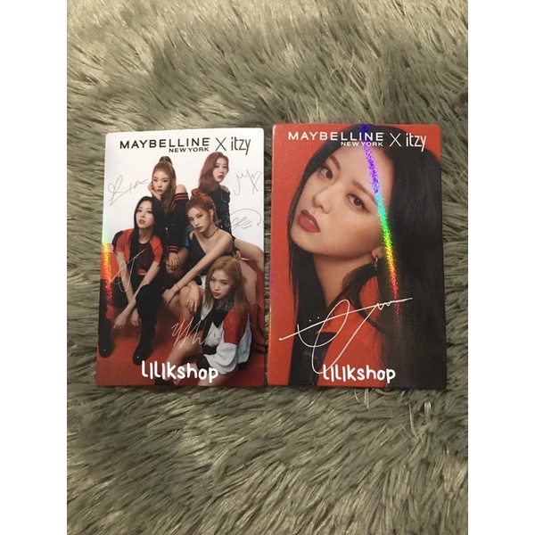 Jual Pc Photocard Yuna Grup Maybelline X Itzy Indonesia Shopee Indonesia