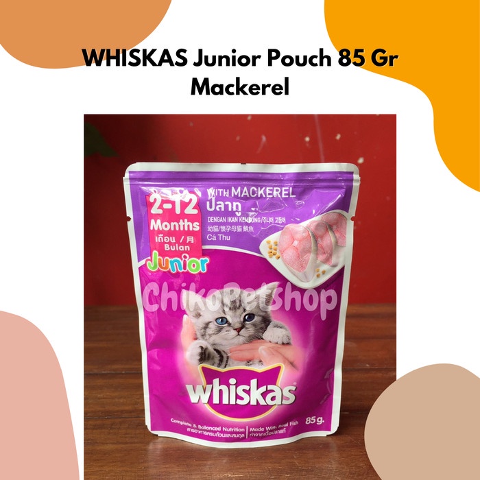 

sa2011aa Wishkas Junior Pouch 85 Gr - Tuna Dan Mackerel - Tuna Xa20X1
