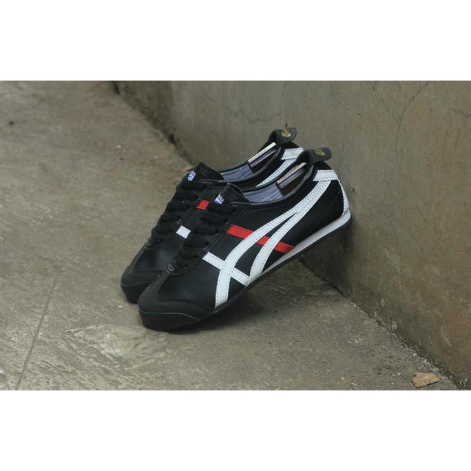 MODEL BARU SEPATU ASICS ONITSUKA TIGER MEXICO BLACK SEPATU CASUAL RUNNING PRIA