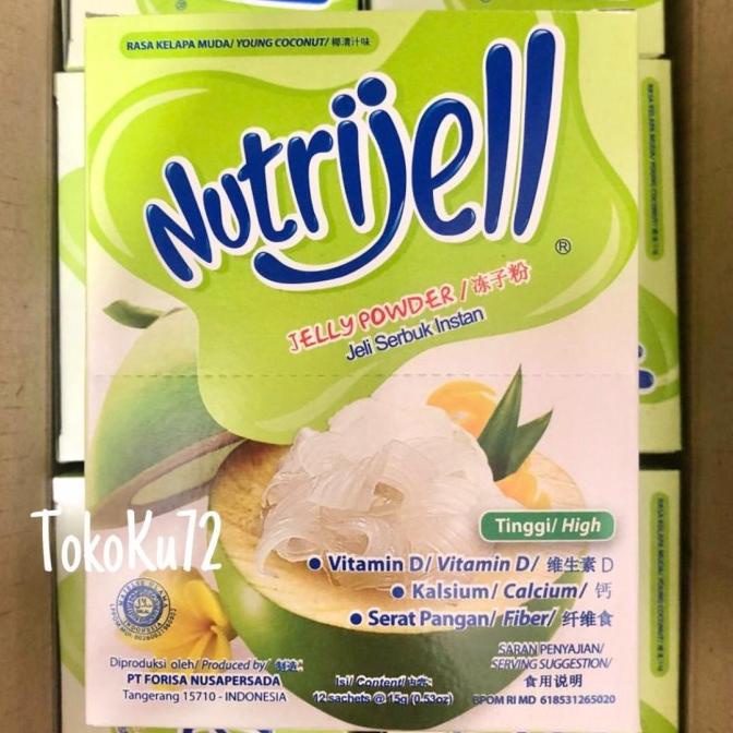 

Nutrijell Kelapa Muda 15 gr per box isi 12 pcs TERLARIS TERPERCAYA ORIGINAL