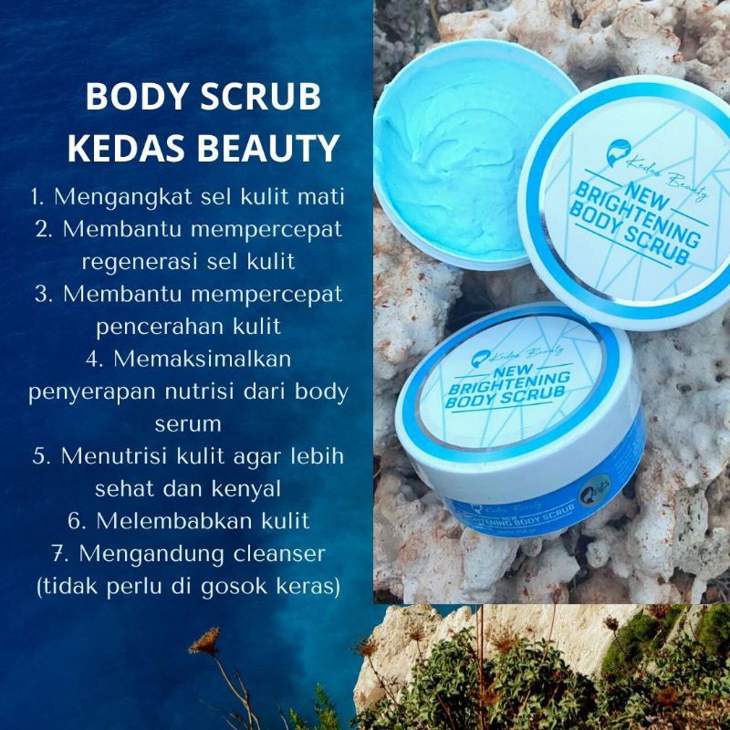 Kedas Beauty Body Scrub - Body Scrub - Lulur Pemutih - Scrub Kedas - Lulur - Pemutih Badan - Kedas O