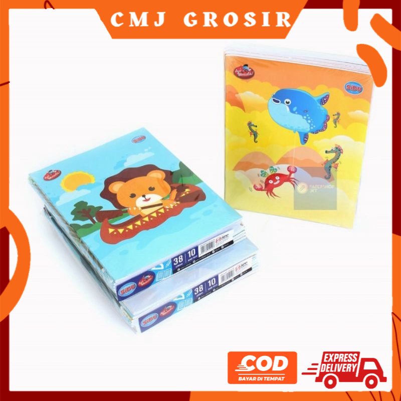 

GROSIR Buku Tulis Sidu 38 lembar / Buku Sidu 38 lembar Buku Tulis Sinar Dunia Per Pak 10 Pcs