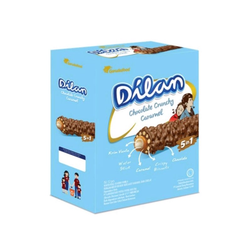 Dilan Chocolate Cruncy isi 12 pcs