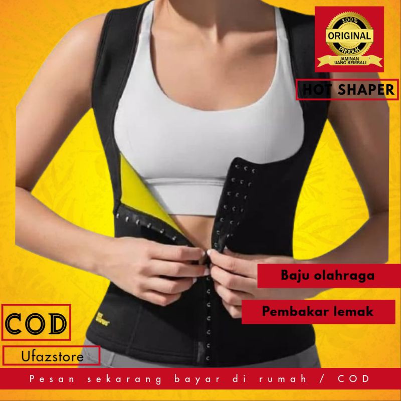 KORSET CORSET WANITA PRIA CAMI HOT SHAPERS WAIST CINCHER / korser baju olahraga pembakar lemak tubuh kalori korslet pengecil perut wanita plangsing badan gemuk atasan wanita olahraga zumba dan senam