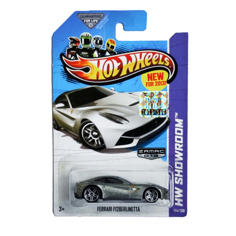 HOT WHEELS FERRARI F12BERLINETTA [FACTORY SEALED] ZAMAC [HW SHOWROOM™].