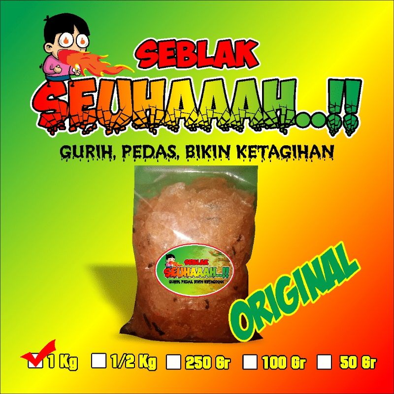 

keripik kaca original 1kg/keripik seblak/kripca/keripik kaca daun jeruk