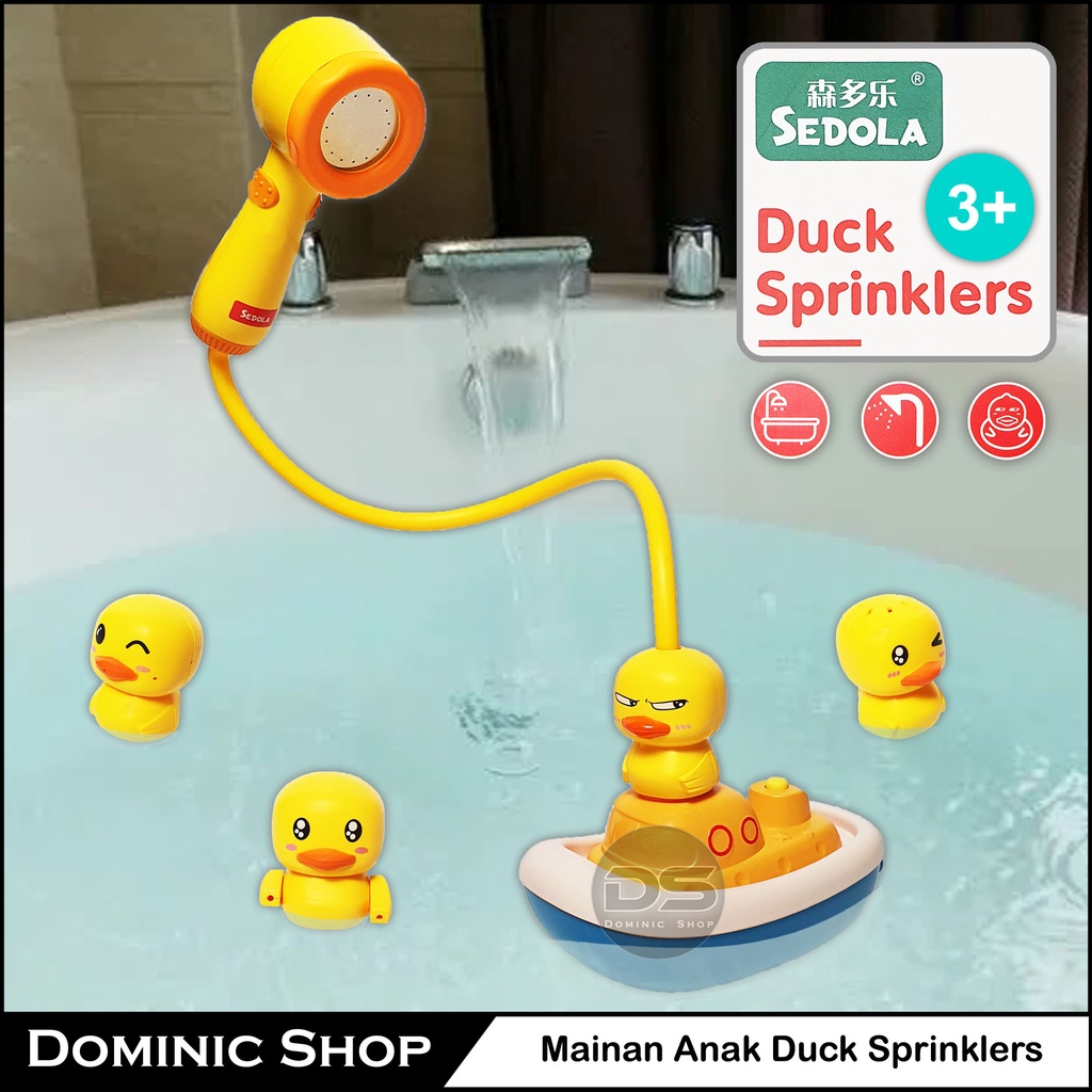 Mainan Anak Duck Sprinklers SEDOLA / Mainan Anak Saat Mandi / Mainan Anak Bebek Mandi