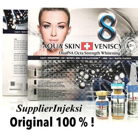 Krim | New Aqua Skin Veniscy 8 Whitening Suntik Infus Pemutih Tubuh Putih New Best Seller Murah