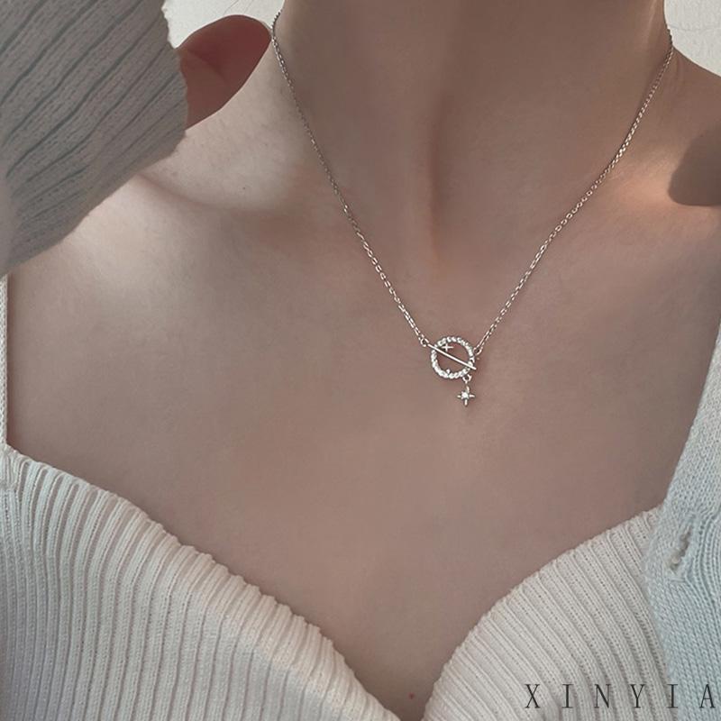 Kalung Wanita Korea Desain Planet Untuk Wanita