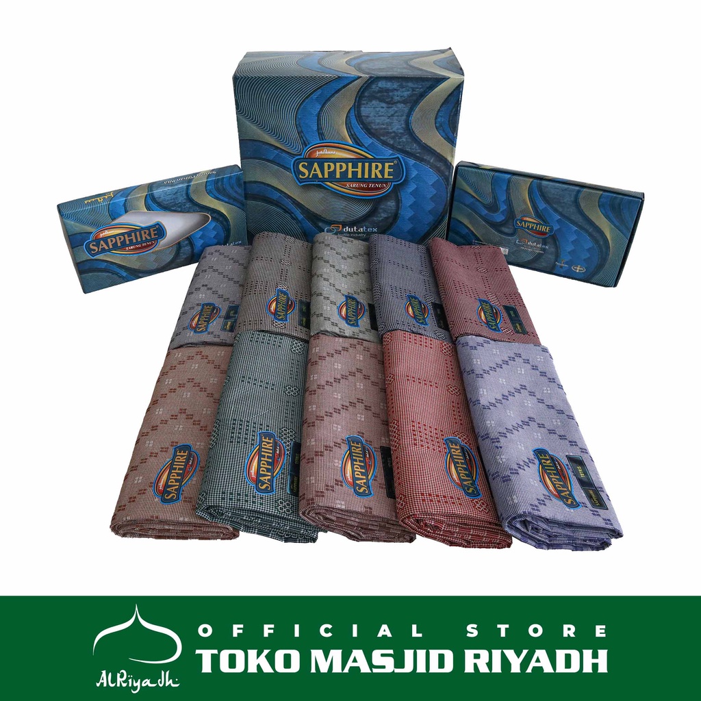 Sarung Sapphire Motif Tetris