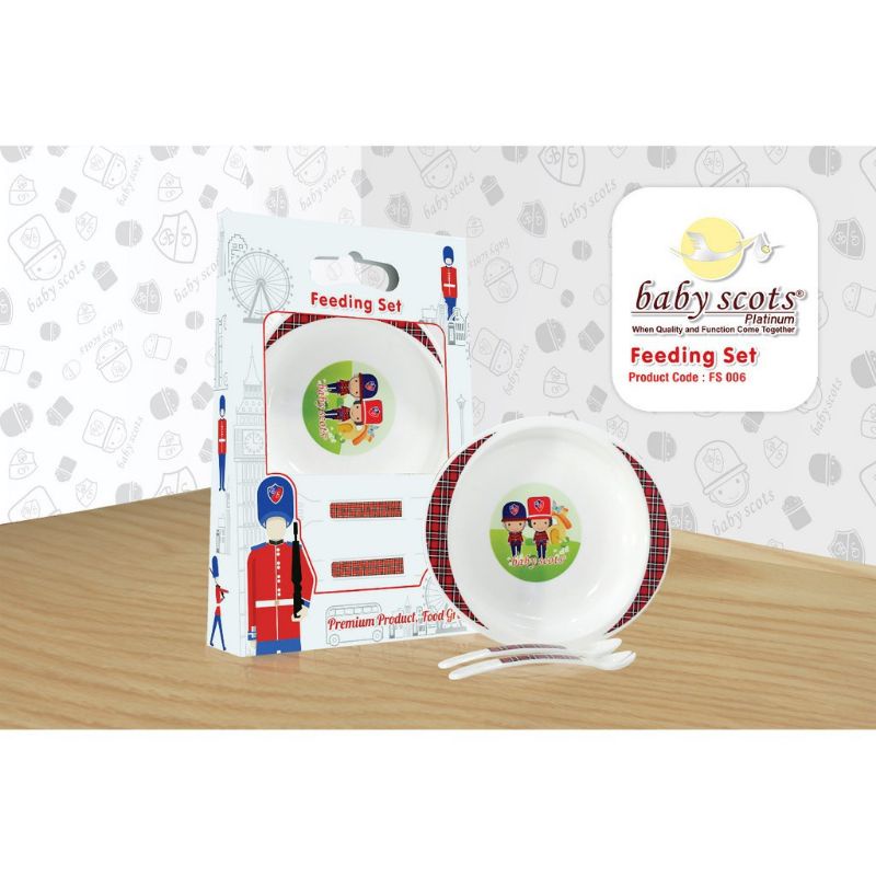 Baby scotts feeding set/perlengkapan makan bay