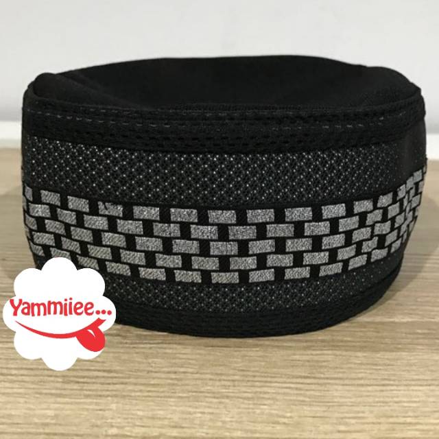 PECI TALIBAN ELEGAN HITAM MOTIF