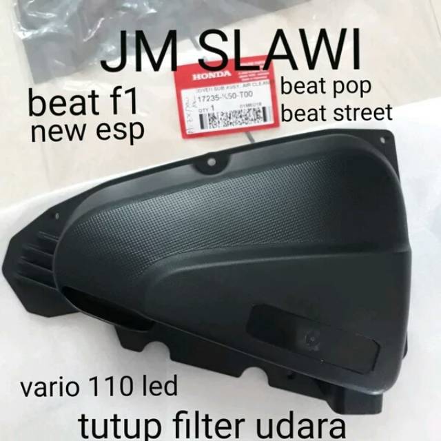 17235-K50-T00 Tutup filter udara beat new esp beat street, scoopy f1 &amp; esp, beat pop vario 110 led ori ahm