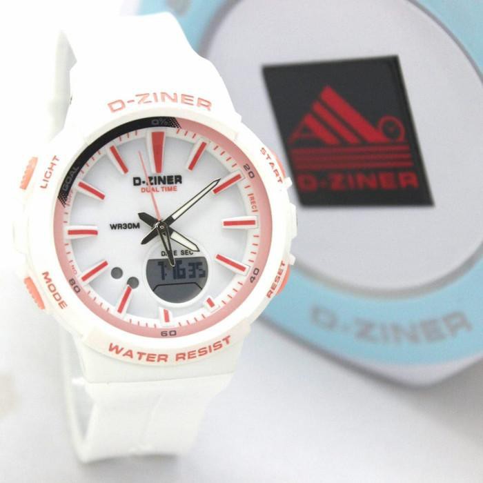 PA JAM TANGAN SPORT DUAL-TIME D-ZINER DZINER DZ-8242 ORIGINAL WATER RESSIST MURAH