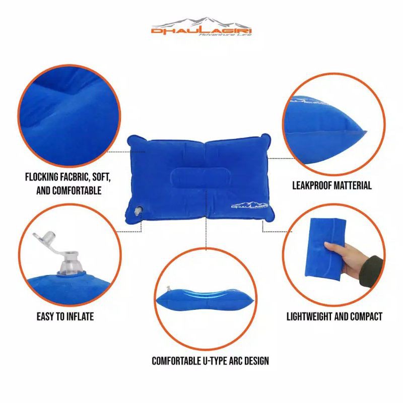 Travel pillow atau bantal tiup camping