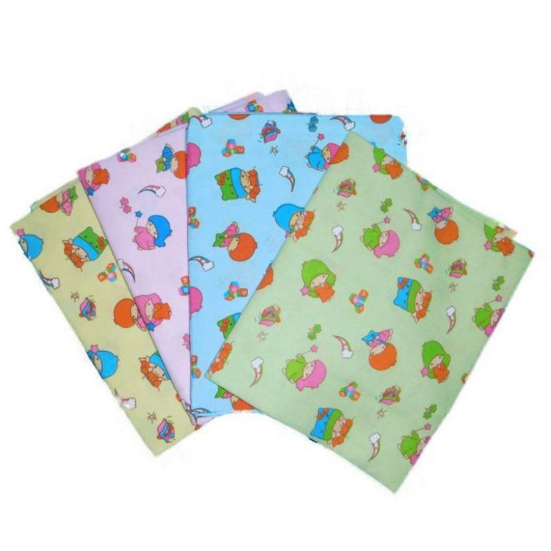 BEDONG BAYI JUMBO ISI 1 LUSIN Bahan Flanel Warna Mix Campur Motif Random Uk. 90 x 90 Motif Gambar Random Isi 12 Pcs Katun Flanel [1400gr]