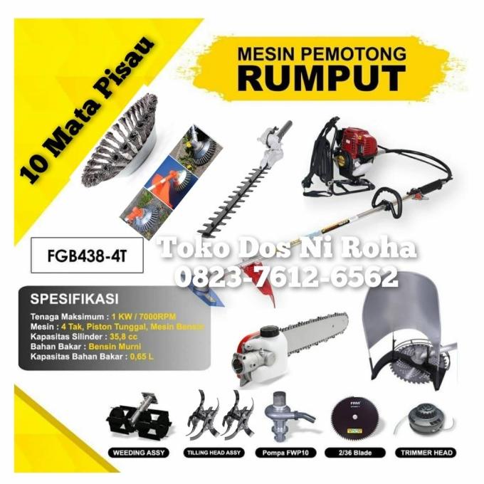 Mesin Potong Rumput Firman 4TAK 10 Mata Pisau Full Set Multifungsi masih banyak